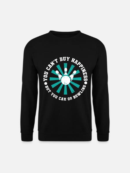Bowling Bowlingkugel Bowlingbahn Strike - Unisex Pullover - Schwarz