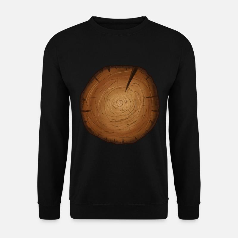 Holzstamm - Unisex Pullover - Schwarz