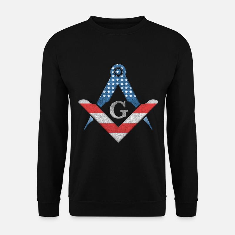 Masonic Freemasonry Fraternal - Unisex Pullover - Schwarz