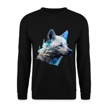 Hyäne - Unisex Pullover - Schwarz - Vorne - Alina (178cm) & Michal (187cm)