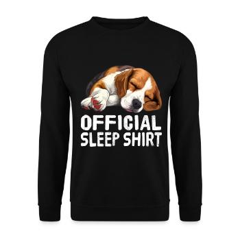 Offizielles Schlafshirt Foxhound - Unisex Pullover - Schwarz - Vorne - Alina (178cm) & Michal (187cm)
