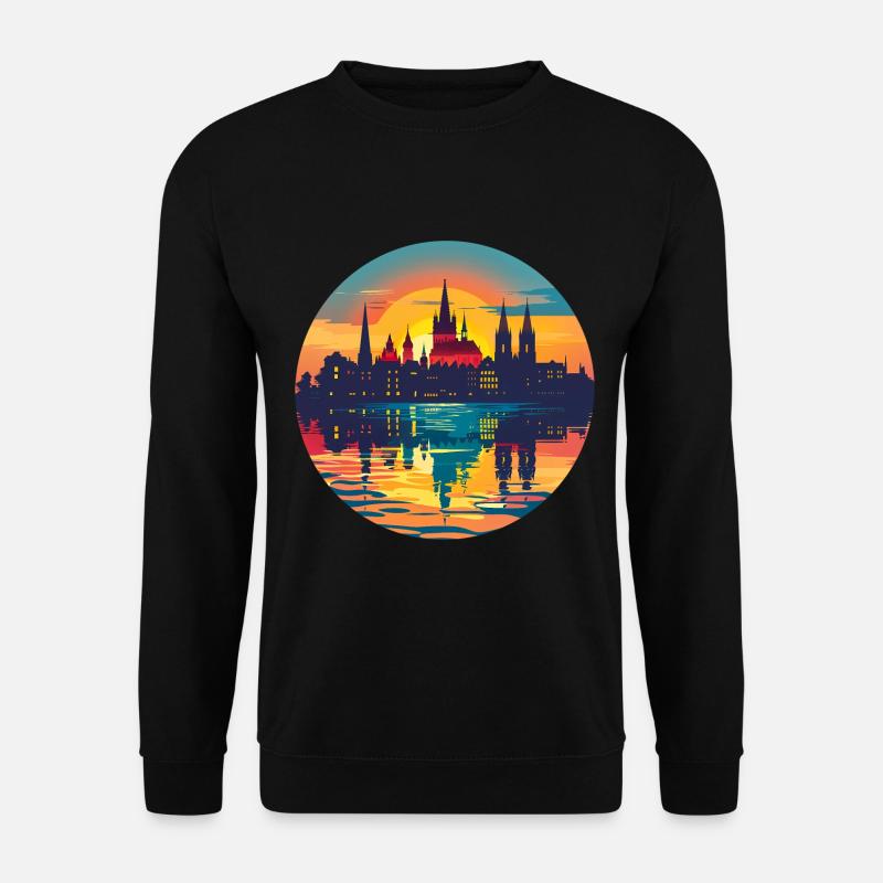 Aachen Skyline - Unisex Sweatshirt - black