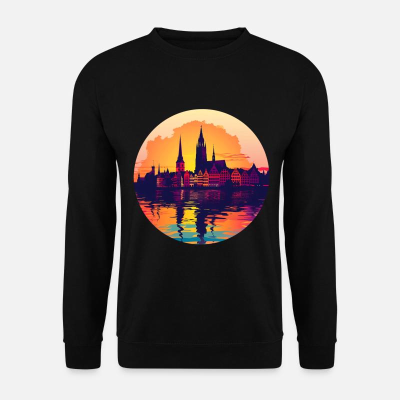 Zwickau Skyline - Unisex Sweatshirt - black