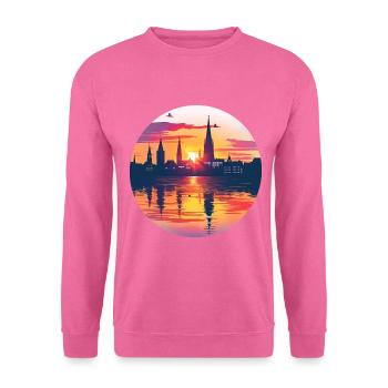 Bielefeld Skyline - Unisex Sweatshirt - pink - Front