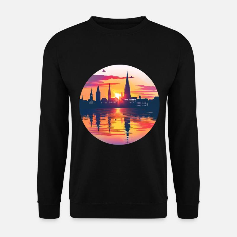 Bielefeld Skyline - Unisex Pullover - Schwarz