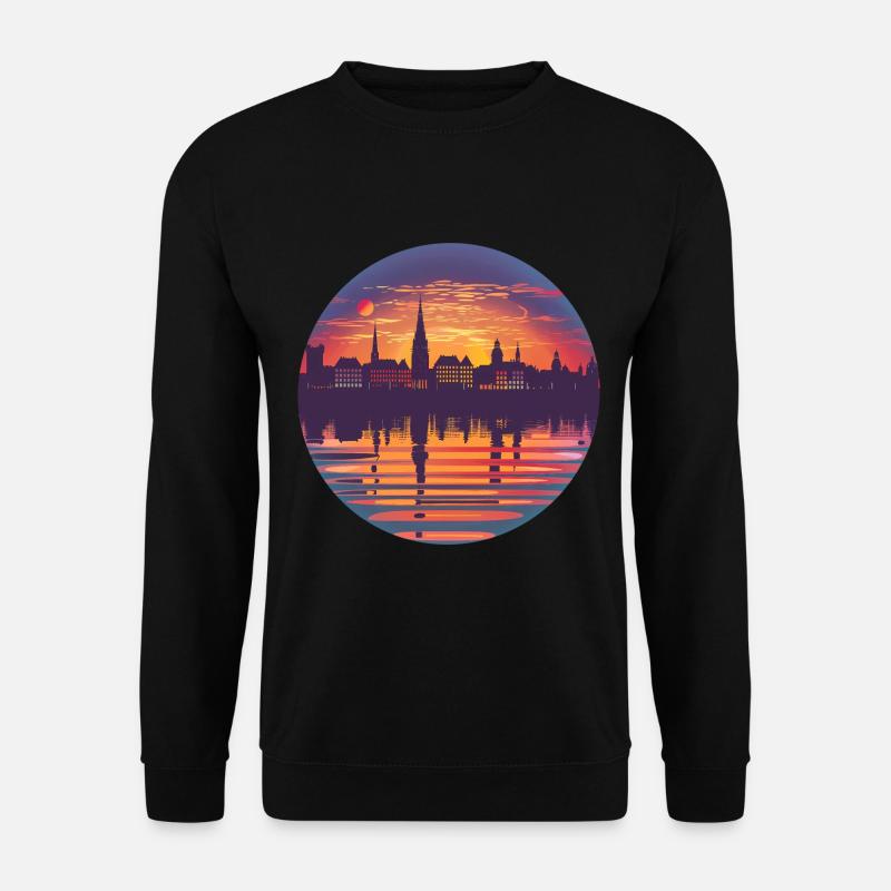 Bremen Skyline - Unisex Pullover - Schwarz