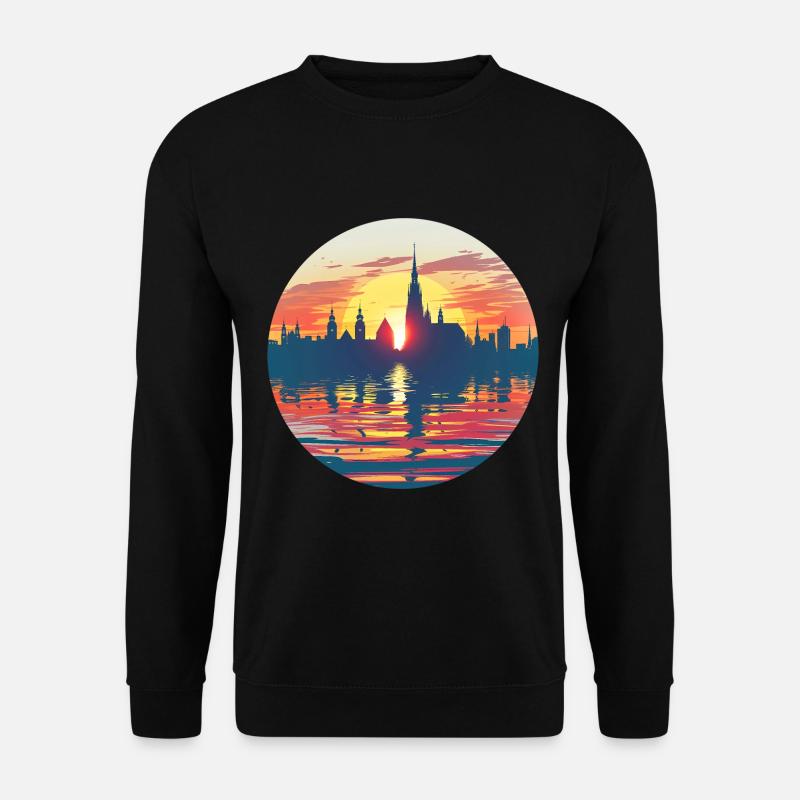 Chemnitz Skyline - Unisex Pullover - Schwarz