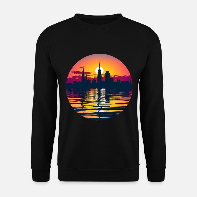 Duisburg Skyline - Unisex Pullover - Schwarz