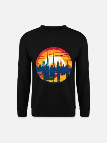 Düren Skyline - Sweat-shirt Unisexe - noir