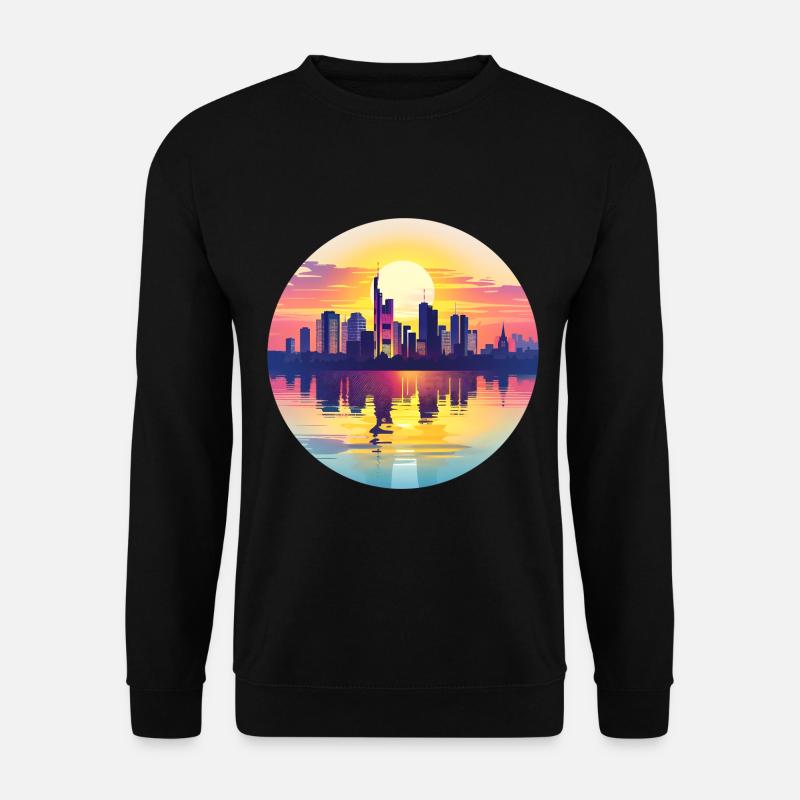 Frankfurt Skyline - Unisex Pullover - Schwarz