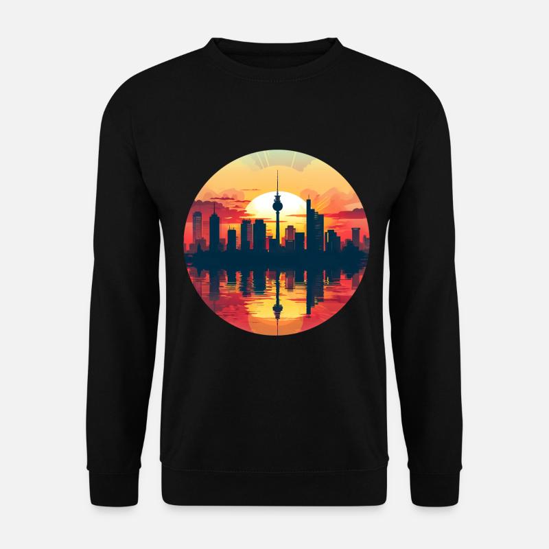 Stuttgart Skyline - Unisex Pullover - Schwarz