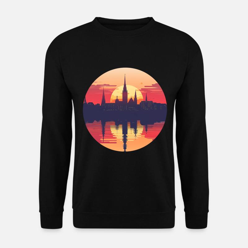 Salzgitter Skyline - Unisex Pullover - Schwarz