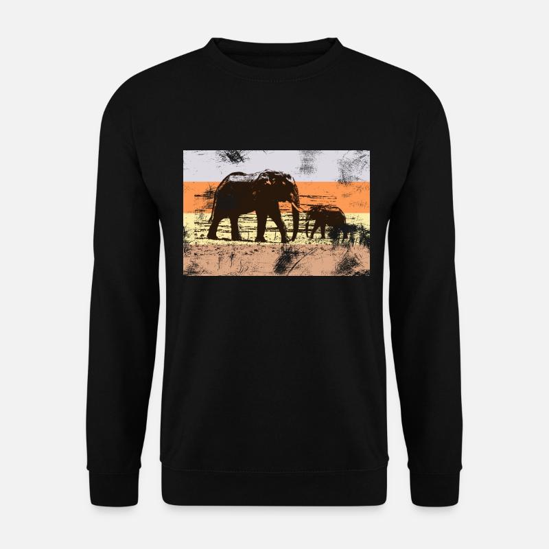 elephants - Unisex Sweatshirt - black