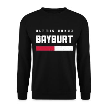 Bayburt 69 Türkei Turkiye Geschenk Urlaub Türk TR - Unisex Pullover - Schwarz - Vorne - Alina (178cm) & Michal (187cm)