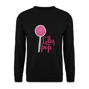 Lolly pop sweets - Unisex Sweatshirt - black - Front - Alina (178cm) & Michal (187cm)