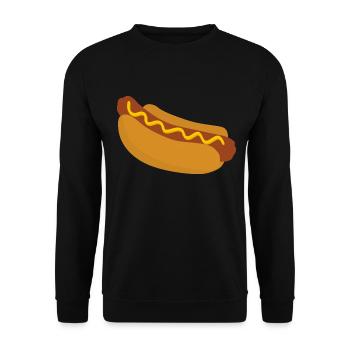 Hot dog - Unisex Sweatshirt - black - Front - Alina (178cm) & Michal (187cm)