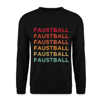 Faustball Fistball Faustballer - Unisex Pullover - Schwarz - Vorne - Alina (178cm) & Michal (187cm)