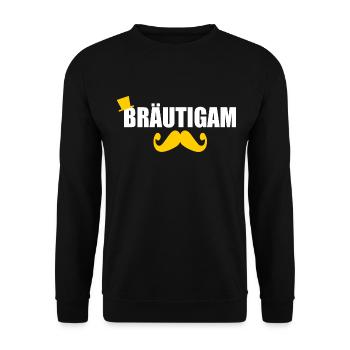 Bräutigam - Unisex Pullover - Schwarz - Vorne - Alina (178cm) & Michal (187cm)