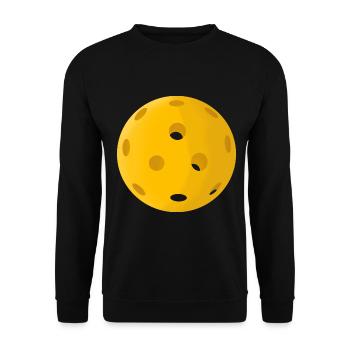 Pickleball Ball - Unisex Pullover - Schwarz - Vorne - Alina (178cm) & Michal (187cm)