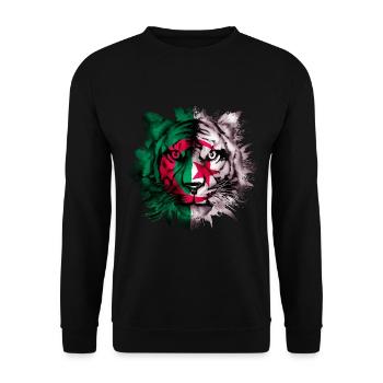 Algerien - Unisex Pullover - Schwarz - Vorne - Alina (178cm) & Michal (187cm)