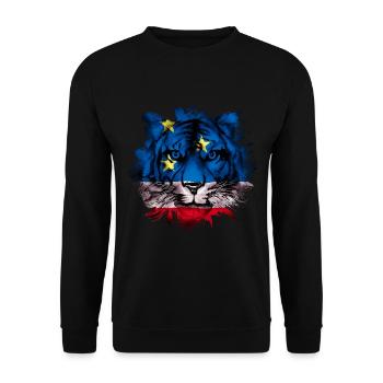 Gagauzia - Unisex Sweatshirt - black - Front - Alina (178cm) & Michal (187cm)