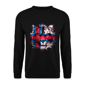 Faroe Islands - Unisex Sweatshirt - black - Front - Alina (178cm) & Michal (187cm)