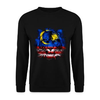Malaisie - Sweat-shirt Unisexe - noir - Devant - Alina (178cm) & Michal (187cm)