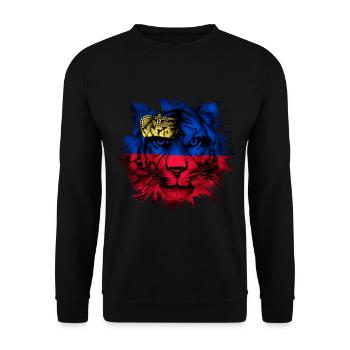 Liechtenstein - Unisex Pullover - Schwarz - Vorne - Alina (178cm) & Michal (187cm)