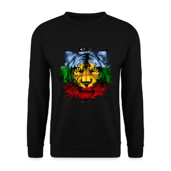 Mapuche - Sweat-shirt Unisexe - noir - Devant - Alina (178cm) & Michal (187cm)