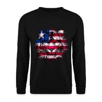 Liberia - Unisex Sweatshirt - black - Front - Alina (178cm) & Michal (187cm)