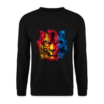 Mongolia - Unisex Sweatshirt - black - Front - Alina (178cm) & Michal (187cm)
