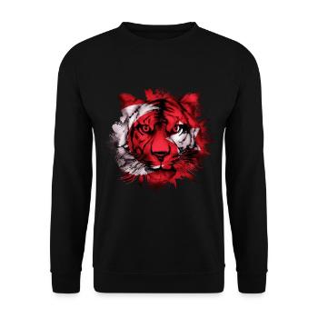 Osmanisches Reich - Unisex Pullover - Schwarz - Vorne - Alina (178cm) & Michal (187cm)