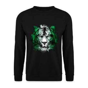Nigeria - Unisex Pullover - Schwarz - Vorne - Alina (178cm) & Michal (187cm)