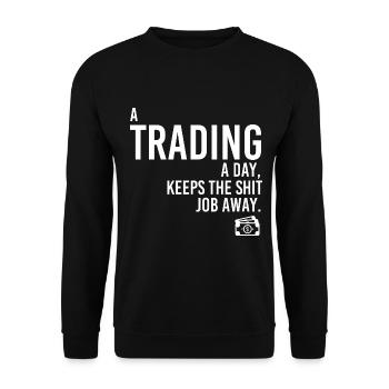 Commerce d'emplois - Sweat-shirt Unisexe - noir - Devant - Alina (178cm) & Michal (187cm)