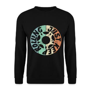 Patins à roulettes Roller Roller Skates - Sweat-shirt Unisexe - noir - Devant - Alina (178cm) & Michal (187cm)
