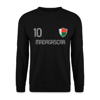 Madagascar Football Team - Unisex Sweatshirt - black - Front - Alina (178cm) & Michal (187cm)