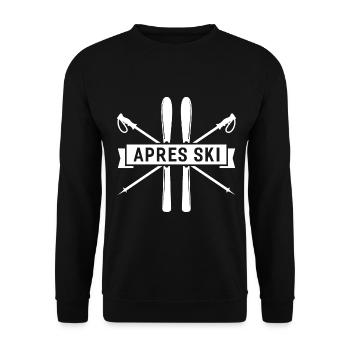 Apres Ski - (SK) - Unisex Sweatshirt - black - Front - Alina (178cm) & Michal (187cm)