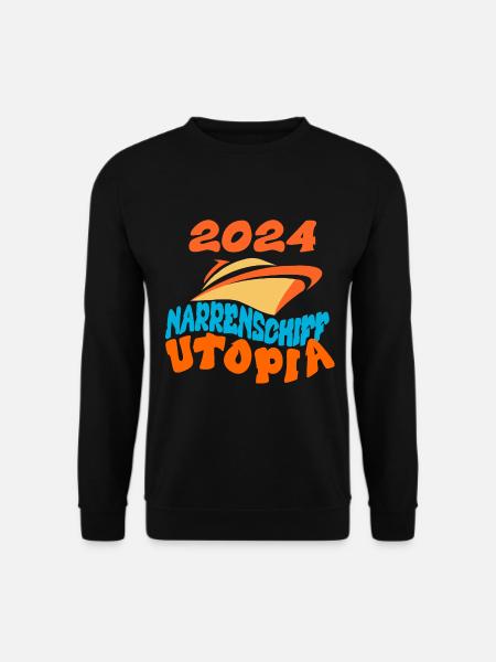 Narrenschiff Utopia, Strauß Zitat - Unisex Pullover - Schwarz