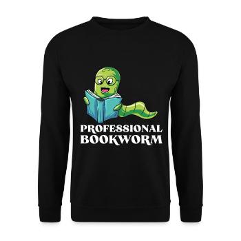 Lesen - Unisex Pullover - Schwarz - Vorne - Alina (178cm) & Michal (187cm)