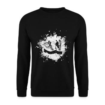Spritzer - Wanderschuhe - (2) - Unisex Pullover - Schwarz - Vorne - Alina (178cm) & Michal (187cm)