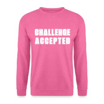 DÉFI ACCEPTÉ - Sweat-shirt Unisexe - rose - Devant