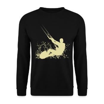 Kitesurfer - Unisex Pullover - Schwarz - Vorne - Alina (178cm) & Michal (187cm)