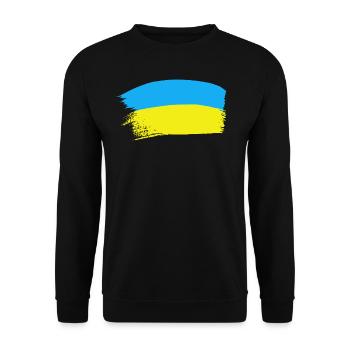 Je soutiens l’Ukraine - Sweat-shirt Unisexe - noir - Devant - Alina (178cm) & Michal (187cm)