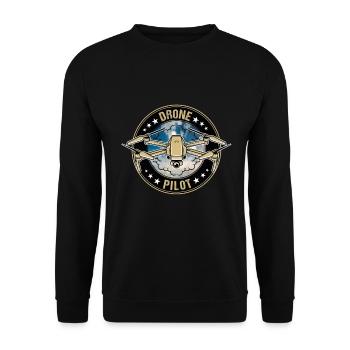 Pilote Drone Drone Quadcopter fpv drone pilote - Sweat-shirt Unisexe - noir - Devant - Alina (178cm) & Michal (187cm)