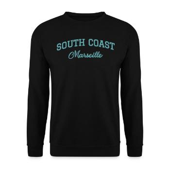 SOUTH COAST Marseille - Sweat-shirt Unisexe - noir - Devant - Alina (178cm) & Michal (187cm)