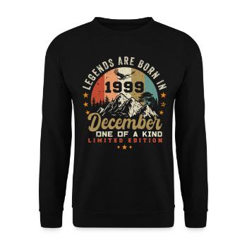The Legends were released in December 1999 - Retro 1999 - Unisex Sweatshirt - black - Front - Alina (178cm) & Michal (187cm)