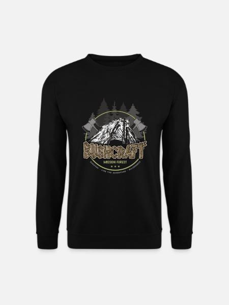 Bushcraft Adventure Survival Outdoor Shelter - Unisex Sweatshirt - black