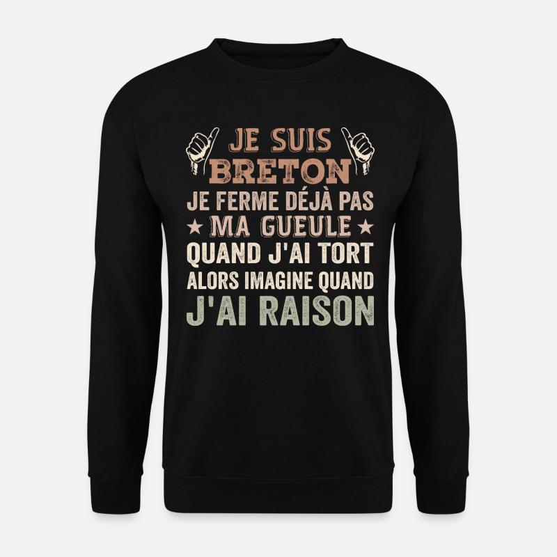 I'm Breton - Unisex Sweatshirt - black