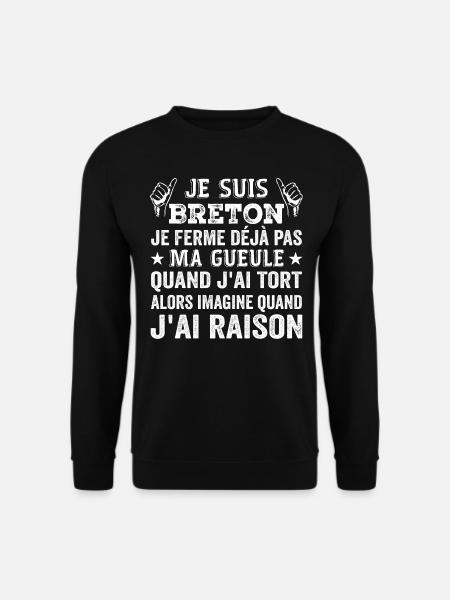 I'm Breton - Unisex Sweatshirt - black