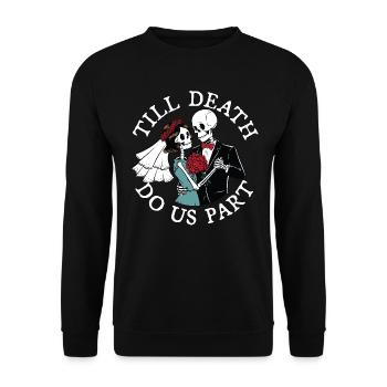 Jusqu’à ce que la mort nous sépare - Sweat-shirt Unisexe - noir - Devant - Alina (178cm) & Michal (187cm)
